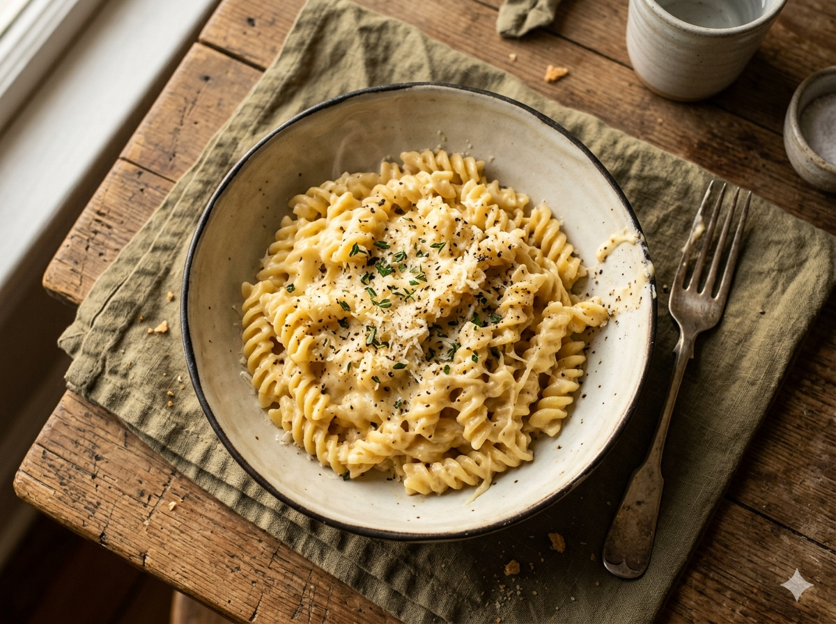 Pasta cremosa con Queso cremoso